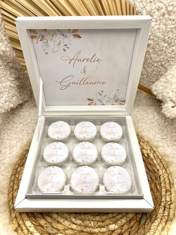 Boîte de mini savons personnalisée