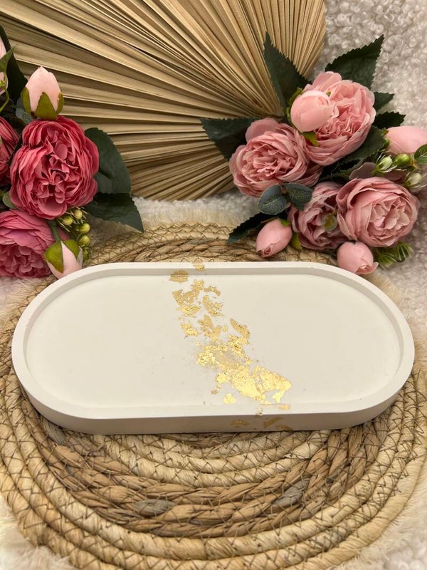 Plateau en résine minérale