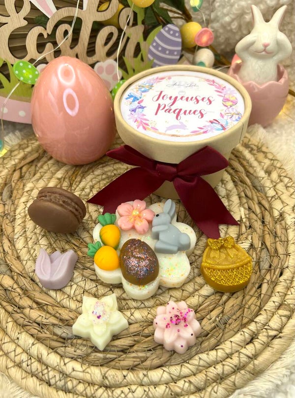 Box fondants parfumés Joyeuses Pâques