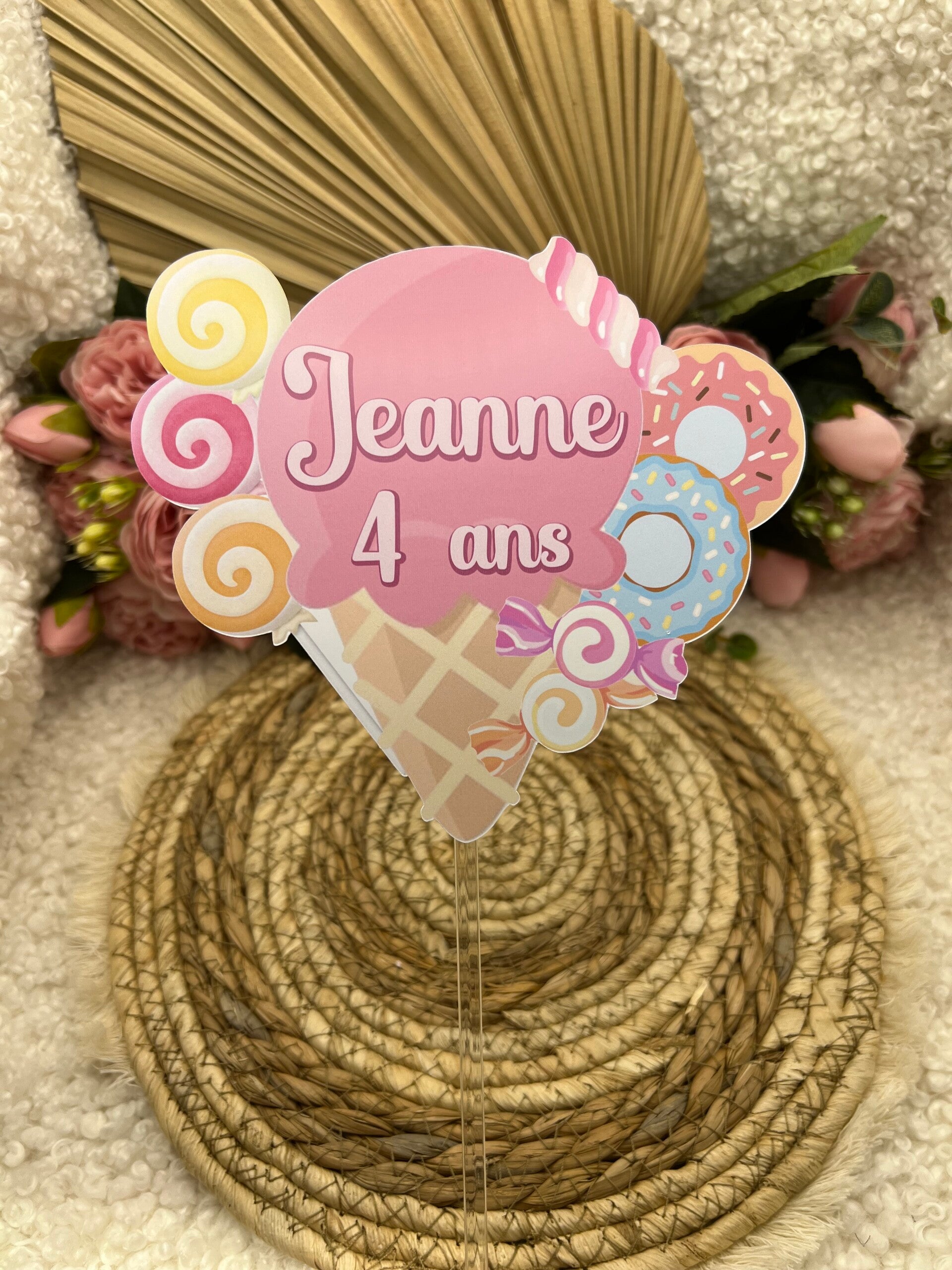 Cake topper personnalisé