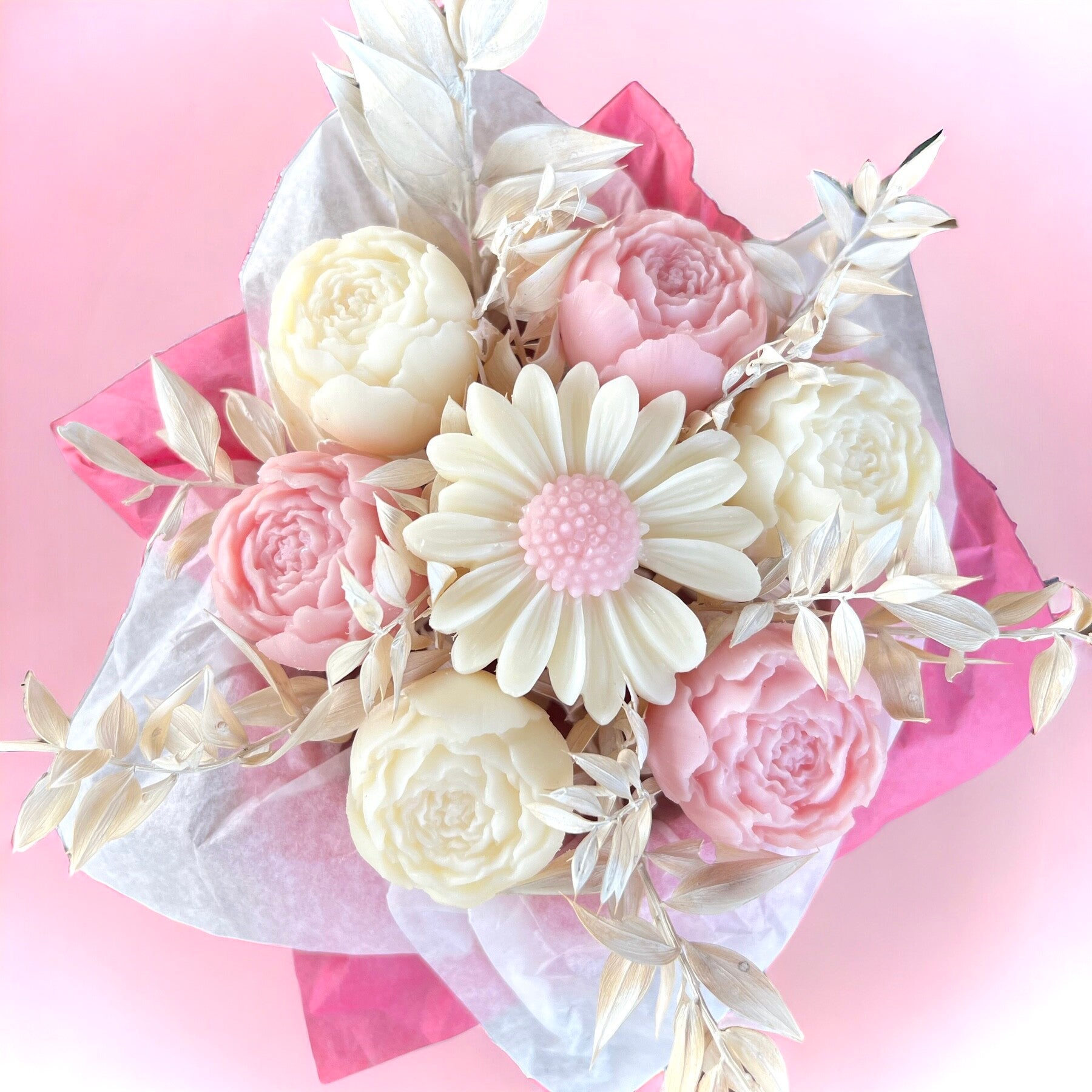 Bouquet rose et blanc