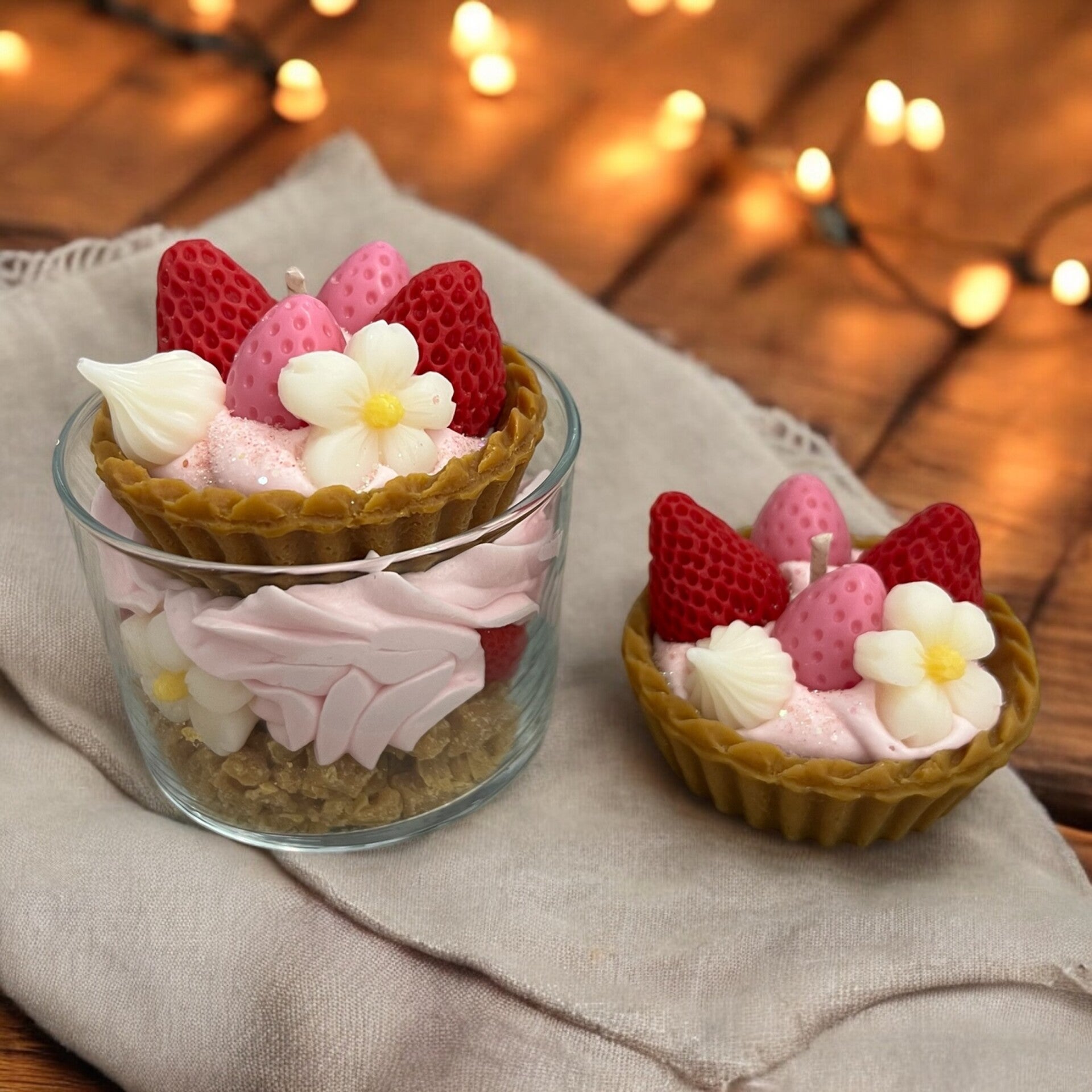 Bougies Tarte aux fraises