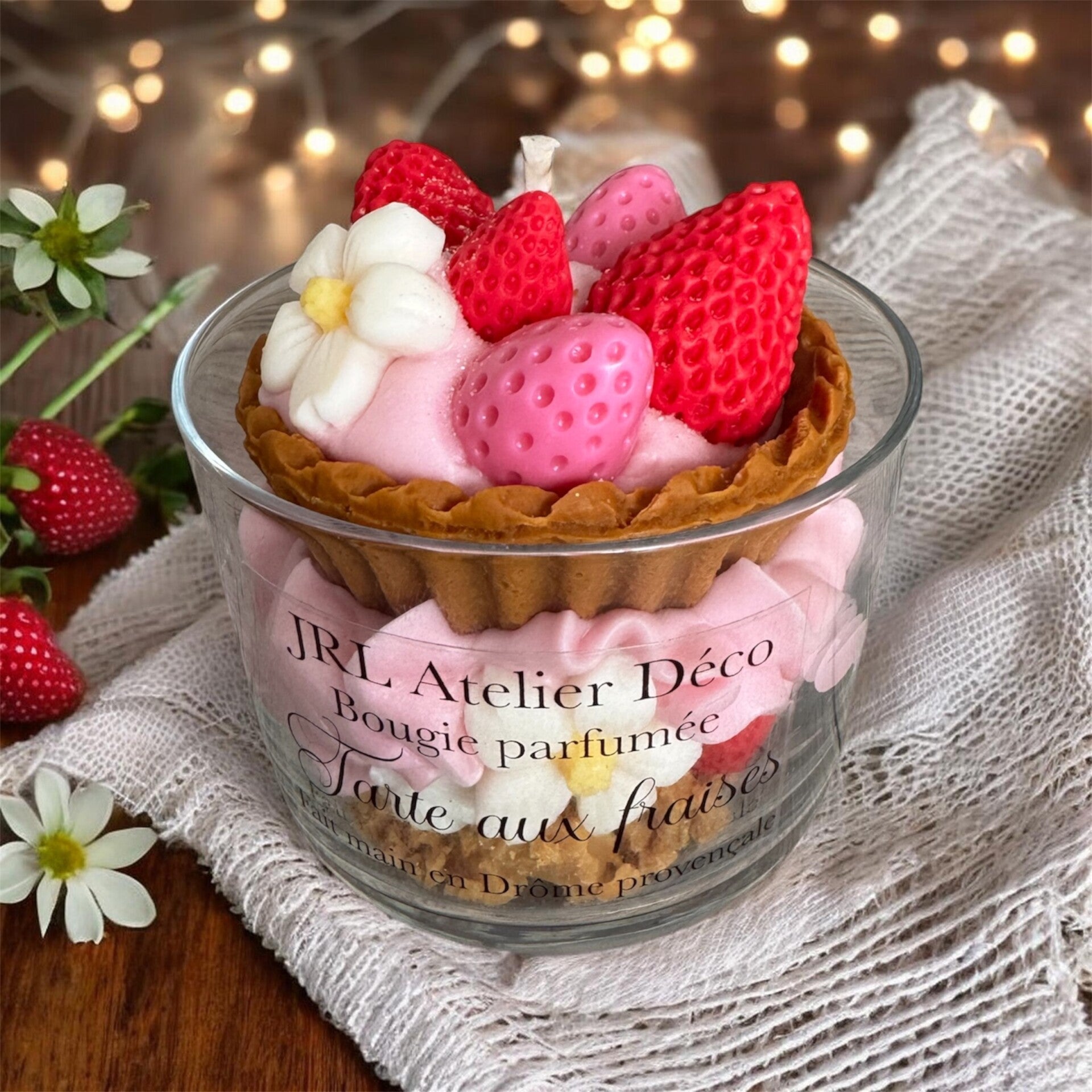 Bougies Tarte aux fraises
