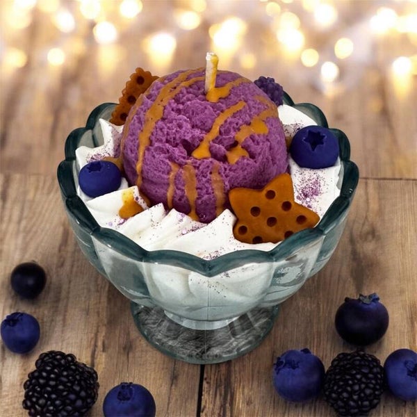 Bougies glace Mûre myrtille