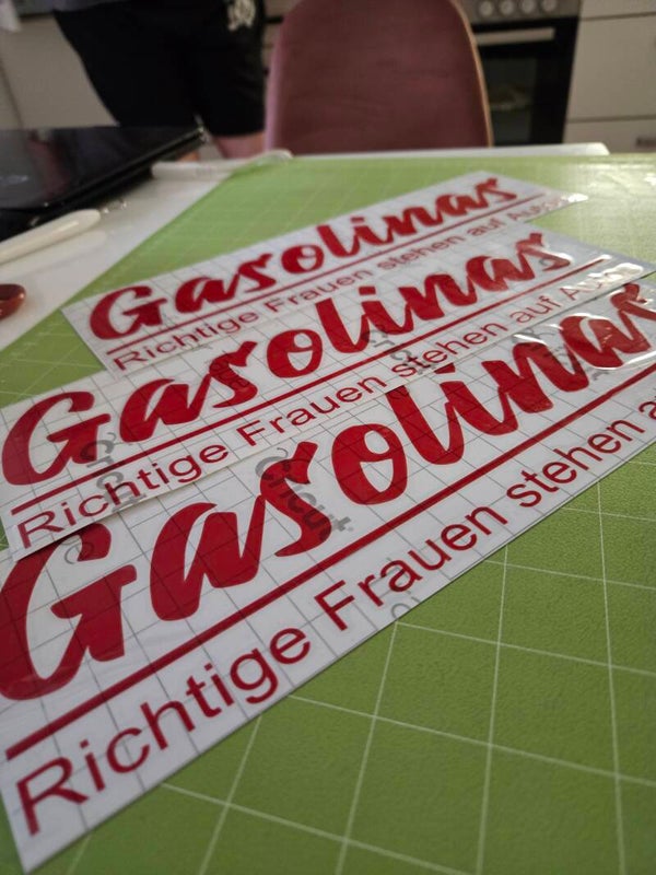 30x9cm Gasolinas Aufkleber