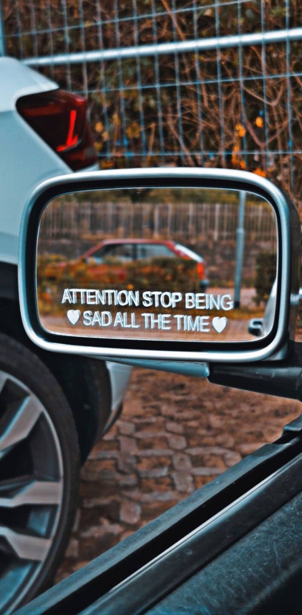 Motivations Spiegel Aufkleber
