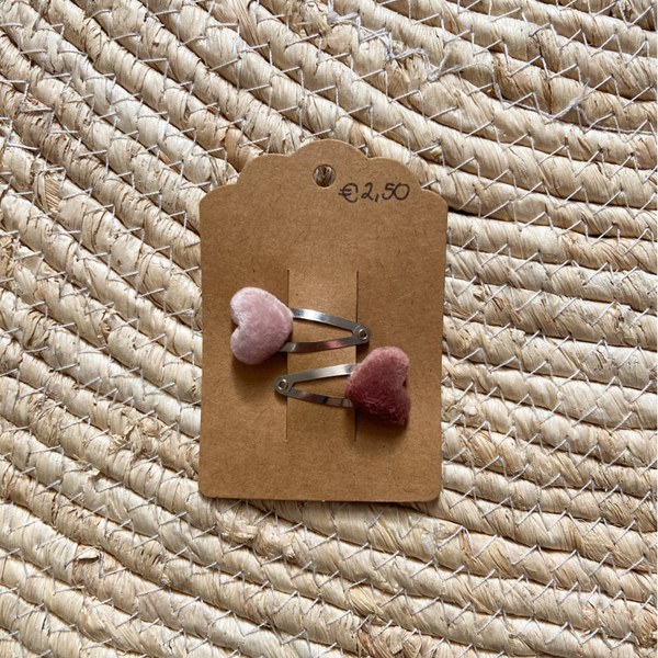 Haarknipjes mini hartjes