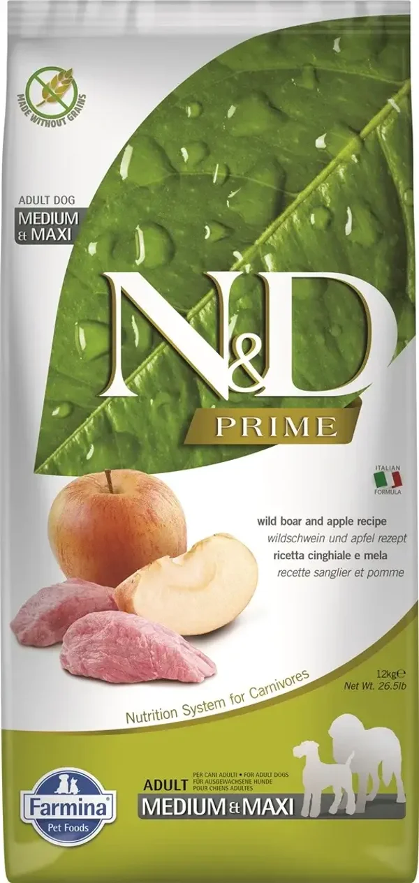 N&D prima wildzwijn&appel adult