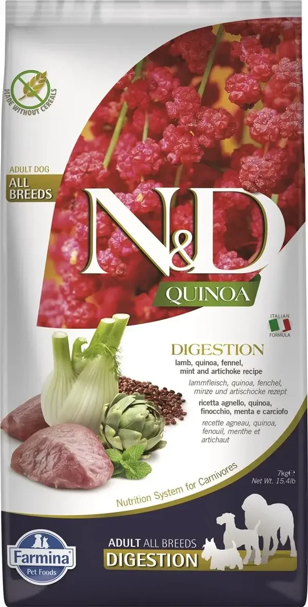 N&D quinoa digestion lam adult