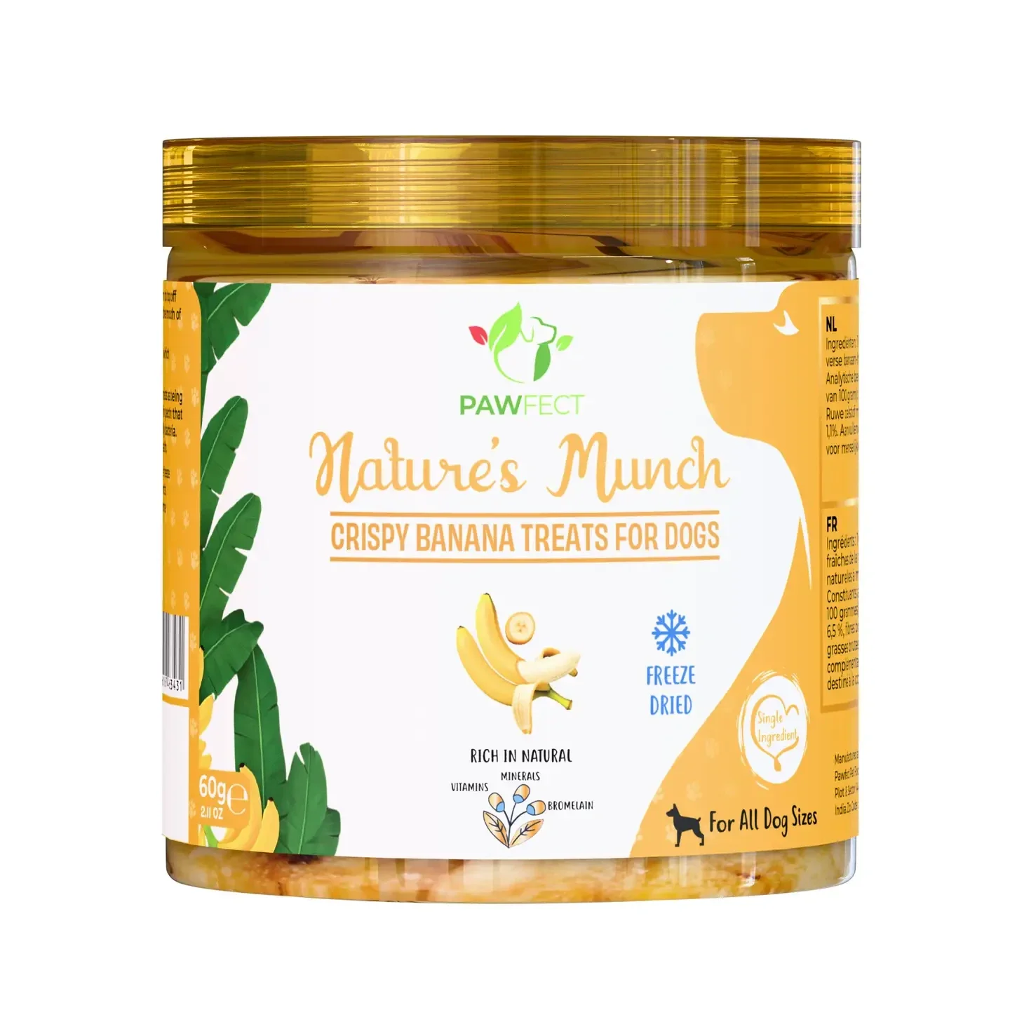 Pawfect natures munch banaan 60 gr