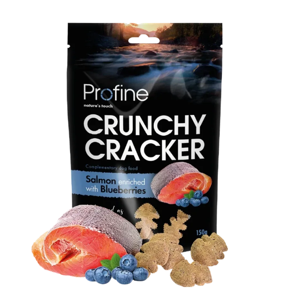 Profine crunchy cracker zalm&bosbessen