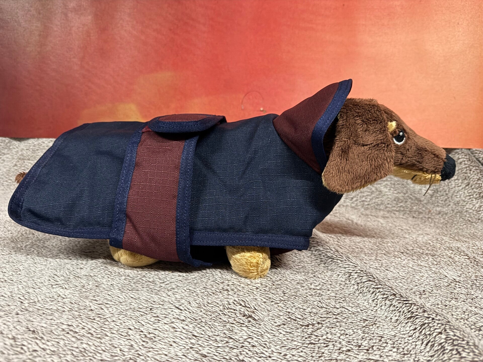 Hondenjas rood/blauw