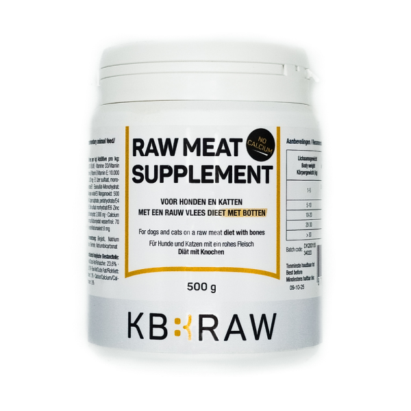 Kiezebrink extra raw meat supplement no calcium