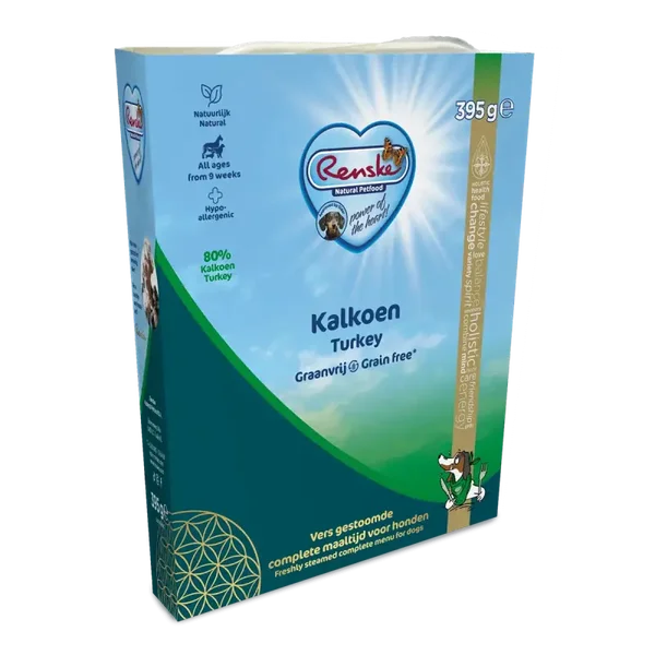 Renske vers gestoomd kalkoen graanvrij adult/senior