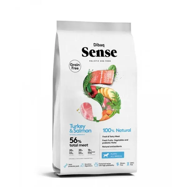 Dibaq sense grainfree zalm&kalkoen puppy