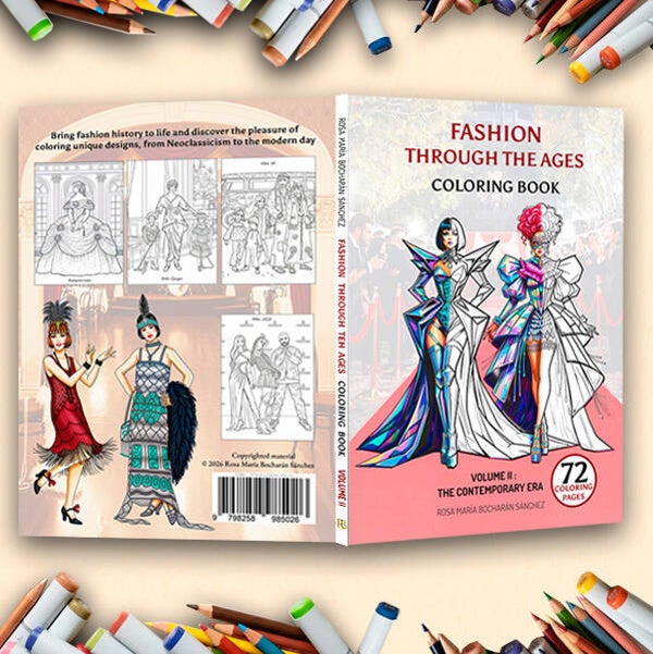 Fashion Through the Ages: COLORING BOOK – VOLUME II