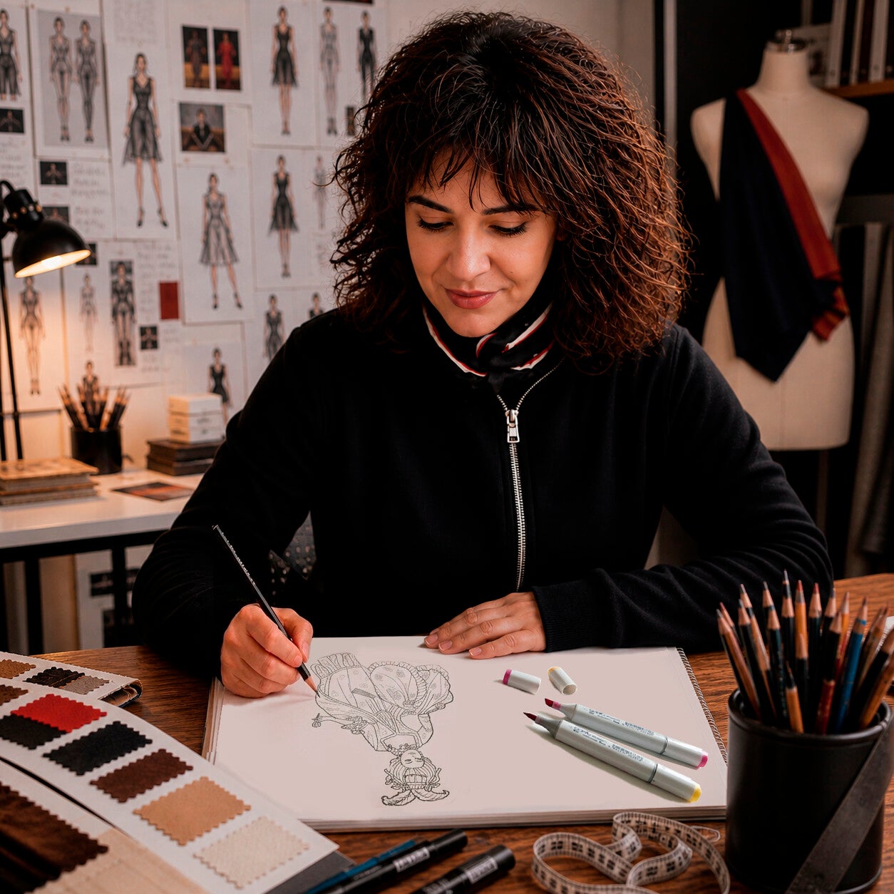 Rosa María Bocharán, autora e ilustradora de Historia Ilustrada de la Indumentaria