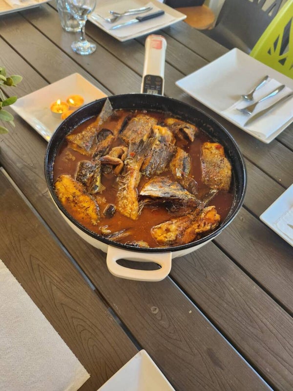 Curry de poisson aux aubergines