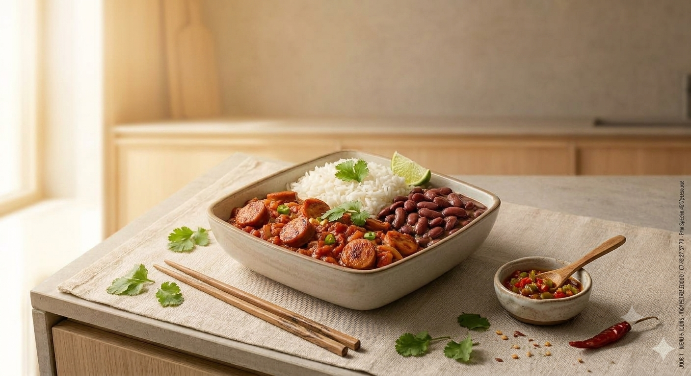 ROUGAIL SAUCISSES (avec accompagnement)