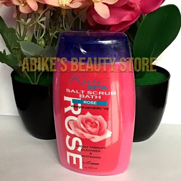 KUU SPA SALT SKIN BODY SCRUB BATH MILK ACNE, DARK SPOTS, KNUCKLES, KNEES 450ml.