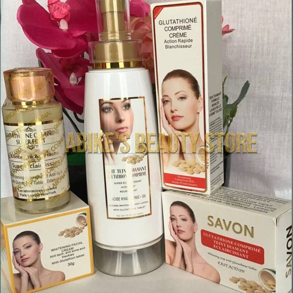 Glutathione Comprime Super Fort Whitening: Lotion, Face Cream, Soap, Serum, Tube
