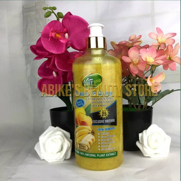 Veetgold Banana & Mango Extra Whitening Shower Bath 1000ml
