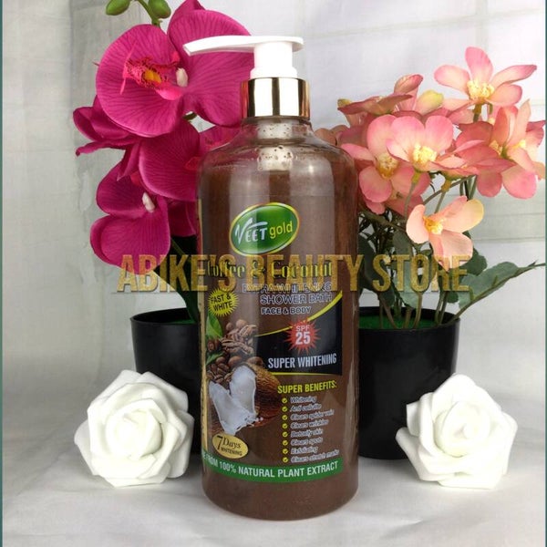 Veetgold coffe & coconut Extra Whitening Shower Bath 1000ml