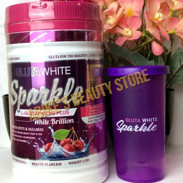 GLUTA WHITE SPARKLE L-GLUTATHIONE PLUS BEST 2X SKIN WHITENING SUPPLEMENT 750G