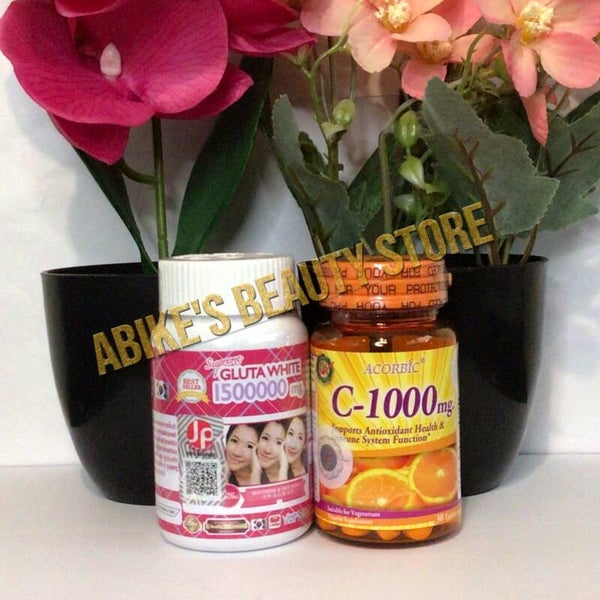 Supreme Gluta White Glutathione  and  Vitamin C 1000mg Beauty Skin Antioxidant