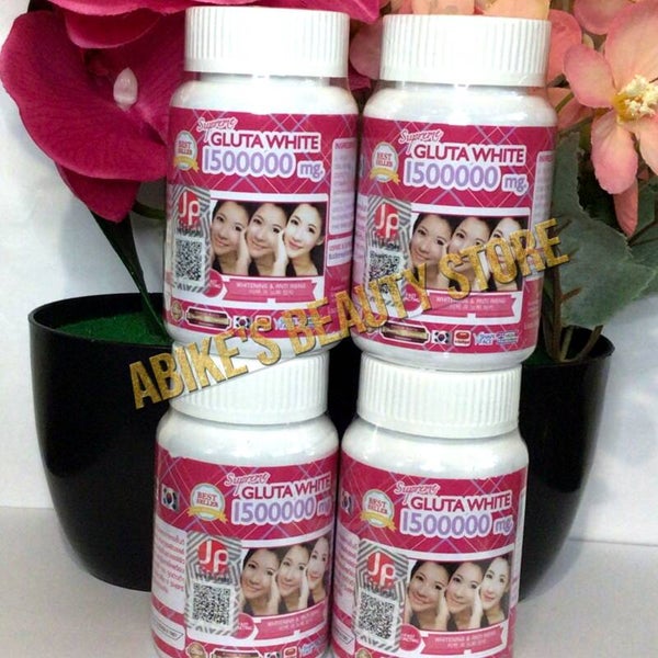 1 Supreme Gluta White 1500000 Mg V Shape Face Whitening Anti Aging 30 Softgel