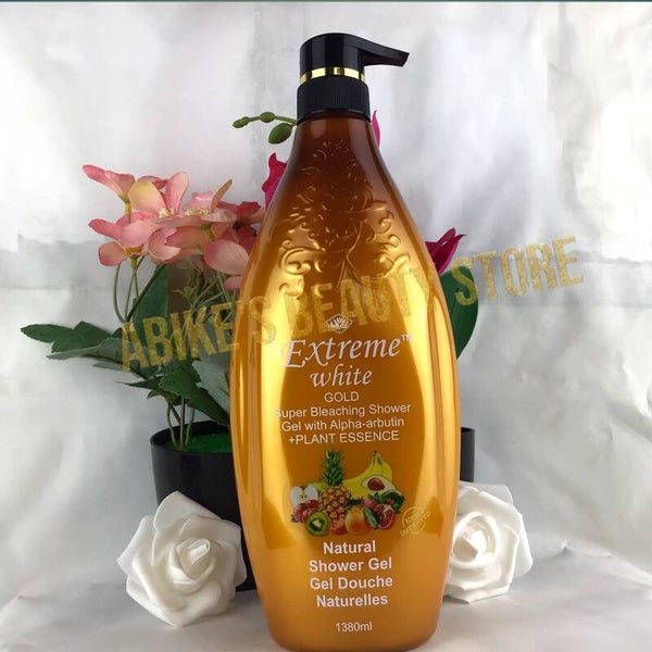 Extreme white gold super bleaching shower gel