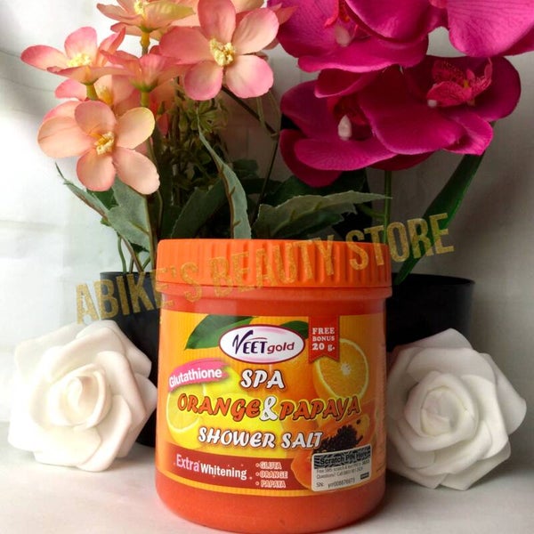 VeetGold Glutathione Spa Orange and Papaya Shower Salt