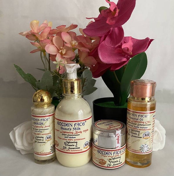 Golden Face Beauty Milk, Face cream ,Serum and Oil (beware of imitations)