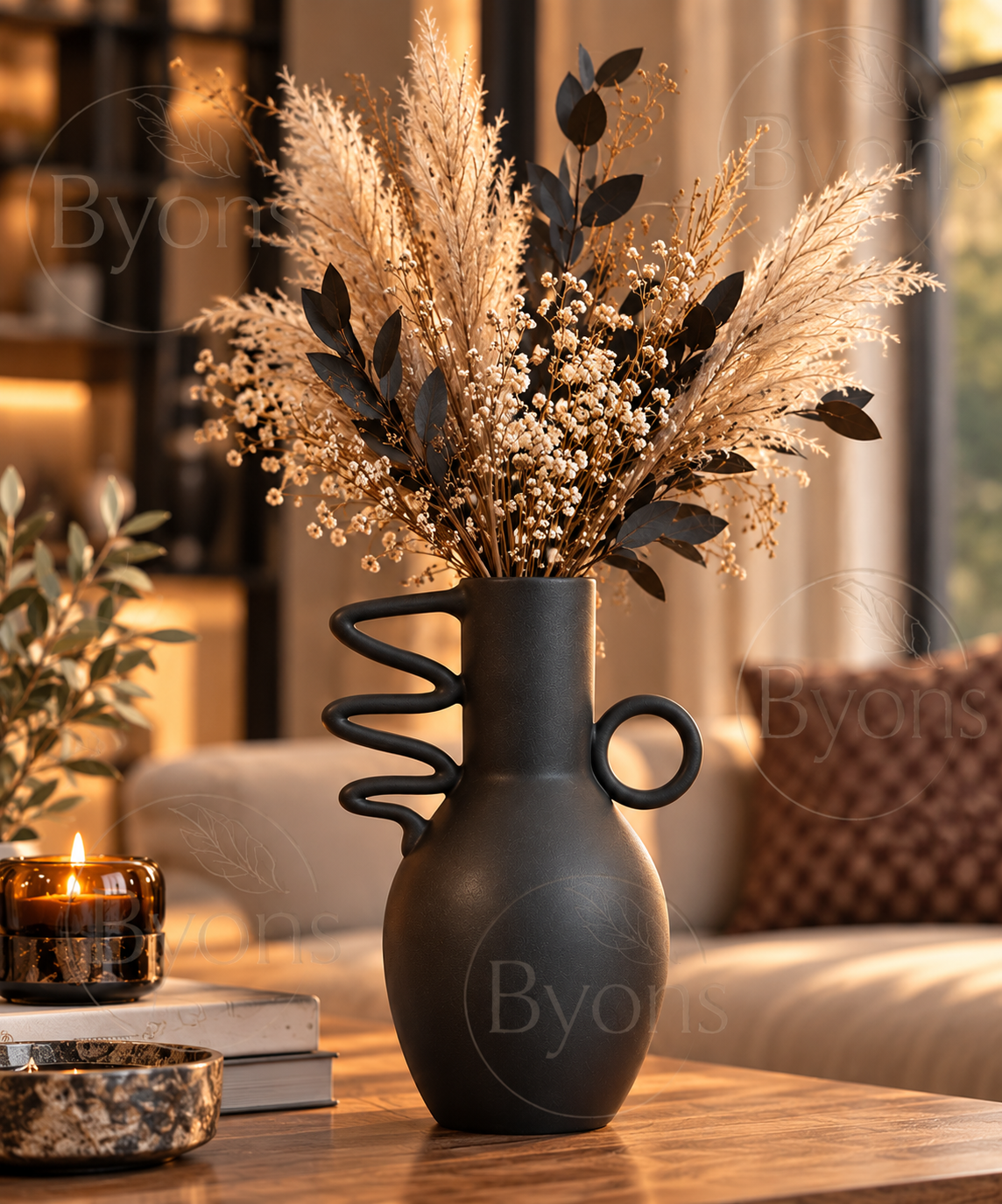 Boi! Wow Living keramische designvaas – zwart