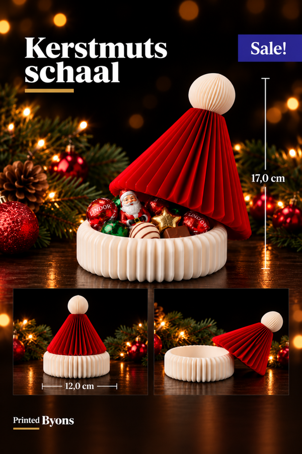 Kerstmuts schaal