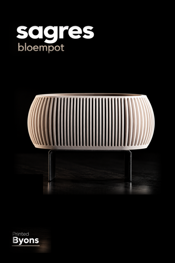 Sagres Bloempot – White
