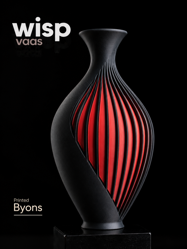 Wisp Vaas – Black & Dark Red