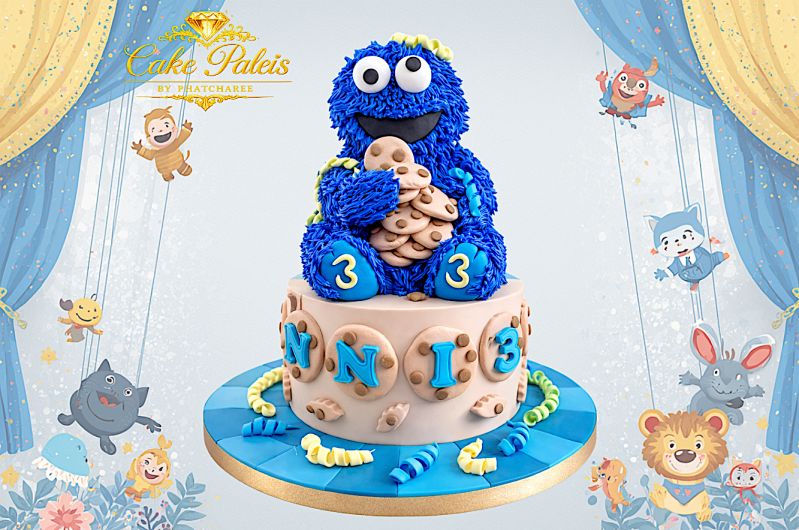 Cookie Monster : Cake Paleis.nl