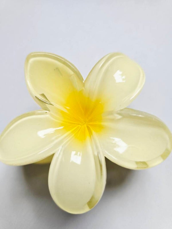 Spinka do włosów kwiatek - masełkowy żółty