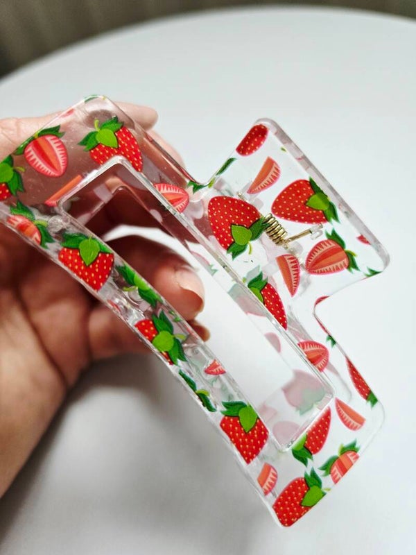 Spinka do włosów - truskawki