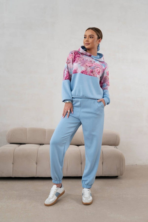 Komplet Moon Floral (niebieski)