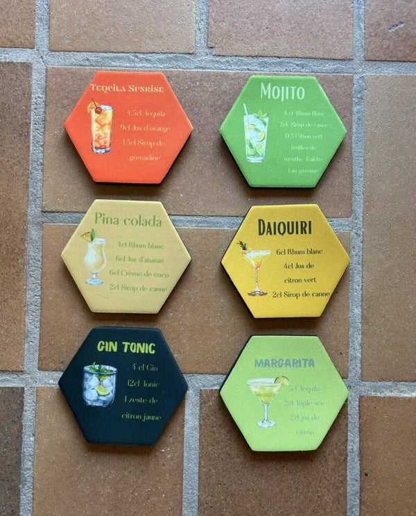 Sous-verres Recettes de cocktails