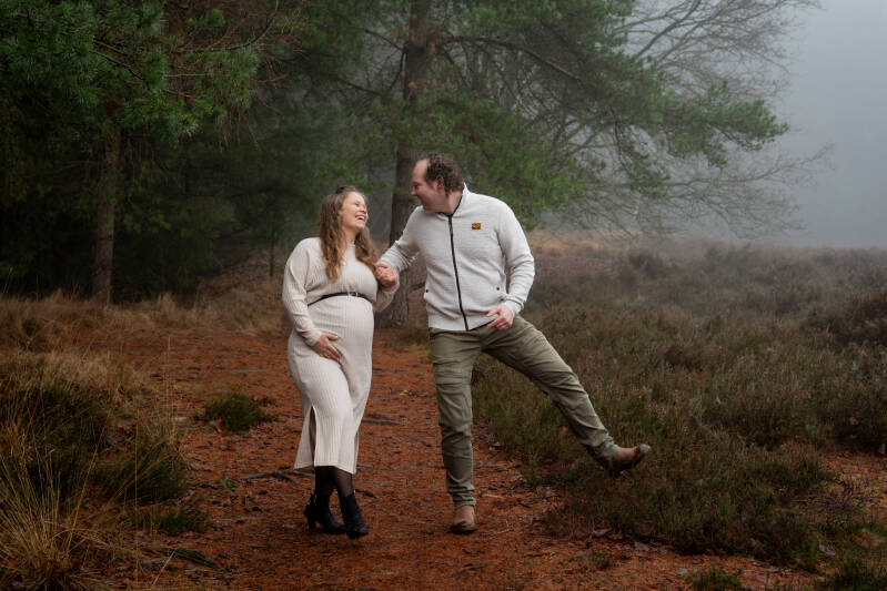 fotoshoot zwarte dennen