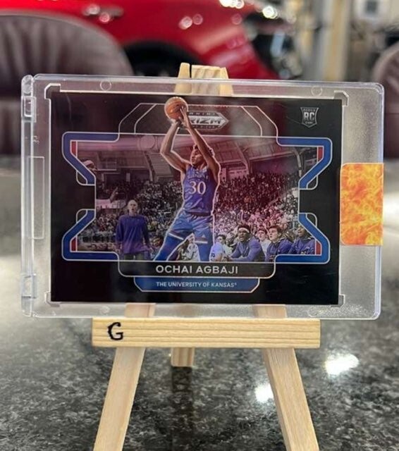 1 OF 1! 2022 Panini Prizm Draft Pick Ochai Agbaji Rookie Variation!