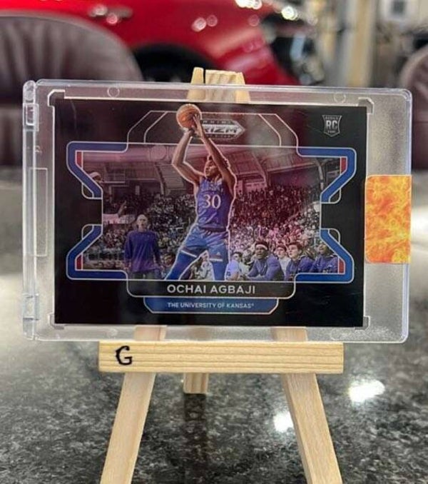 1 OF 1! 2022 Panini Prizm Draft Pick Ochai Agbaji Rookie Variation!