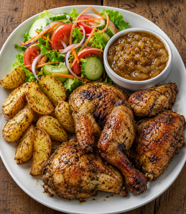 ½ poulet au four