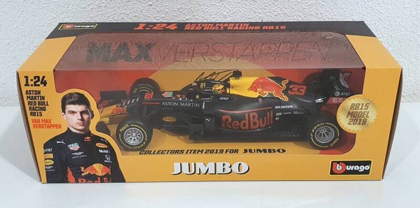 Schaalmodel Raceauto van Max Verstappen uit 2019 (RB15)