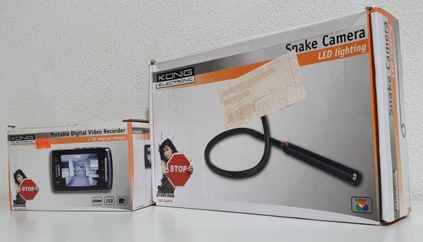 Snake Camera met Portable Video Recorder 2GB