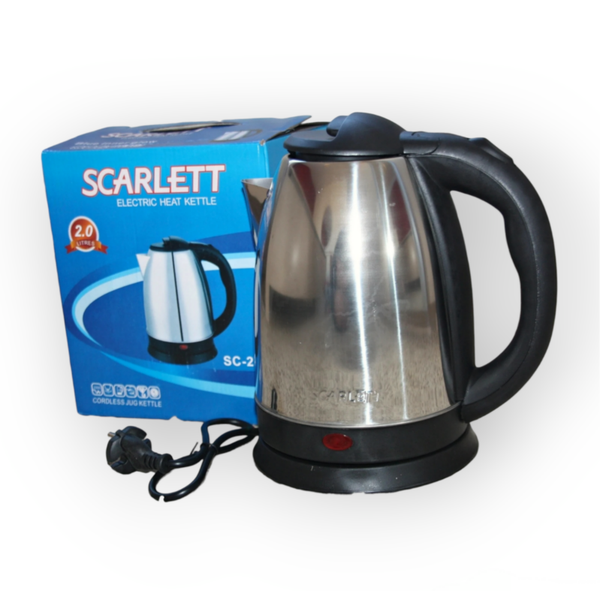 Chrome Waterkoker - Scarlett, 2 liter, 2000W (Nieuw)