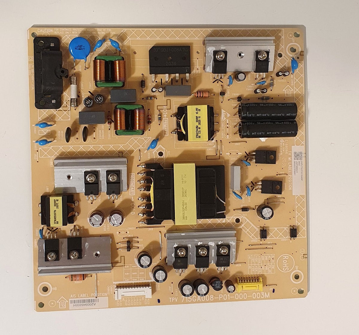 PSU alimentation TV PHILIPS 55PUS6704/12 715GA018 P01 001 003M p50080400 50PUS82 PSU alimentation TV PHILIPS 55PUS6704/12 715GA018 P01 001 003M p50080400 50PUS82